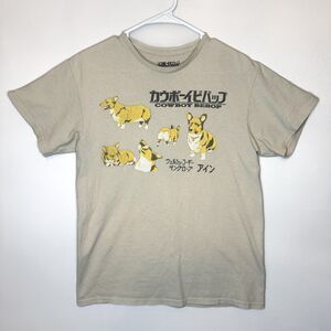Cowboy Bebop Ein Corgi Anime T-Shirt M Funimation Sunrise Beige 2019 Official